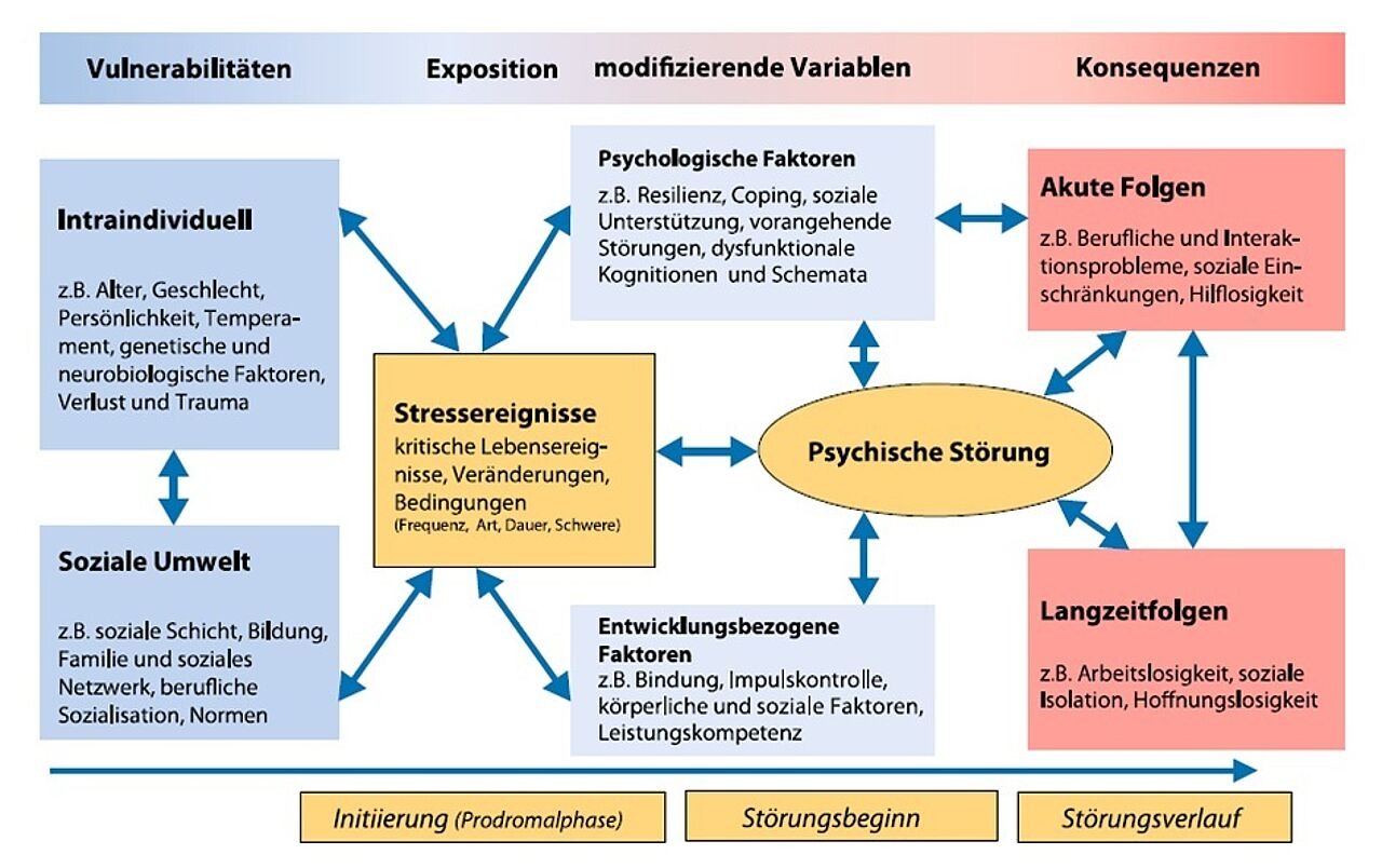 Abb. 3: Vulnerabilitäts-Stress-Modell psychischer Störungen (aus: Wittchen & Hoyer 2011, S. 21)
